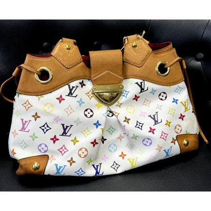 LOUIS VUITTON Ursula Monogram Multicolor Murakami Shoulder Bag (MSRP $2,500) - Medium / Leather( + 1) / Shoulder Bag