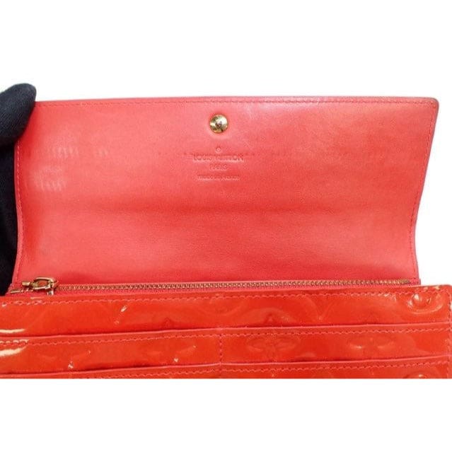 Louis Vuitton Vernis Sarah Wallet Orange/Sunset - orange / patent leather / long wallet