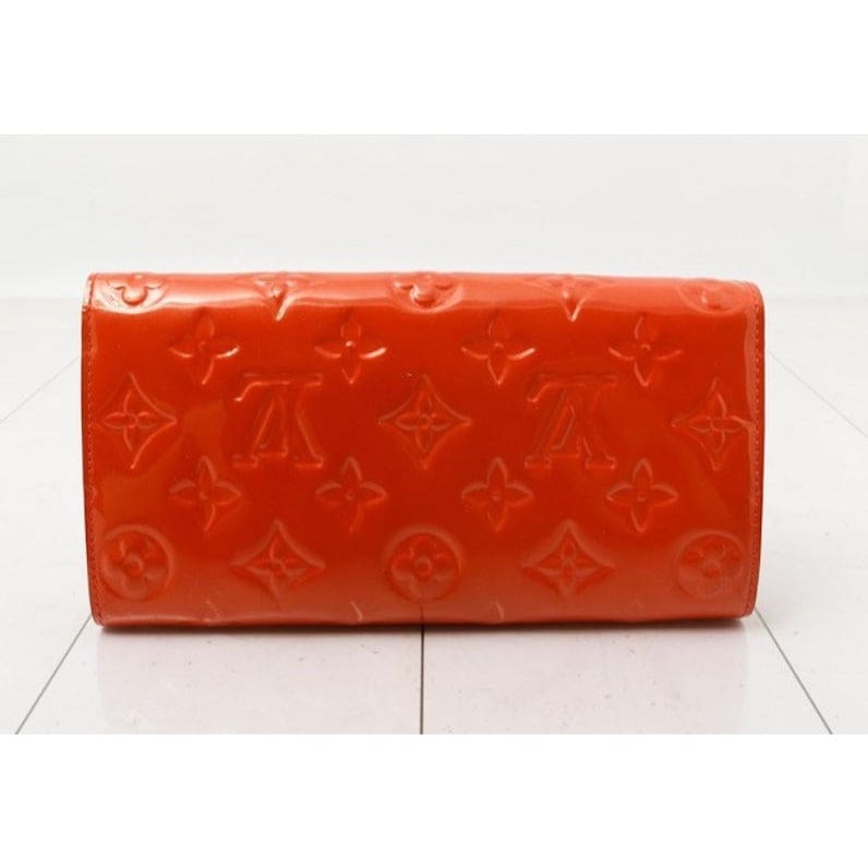 Louis Vuitton Vernis Sarah Wallet Orange/Sunset - orange / patent leather / long wallet