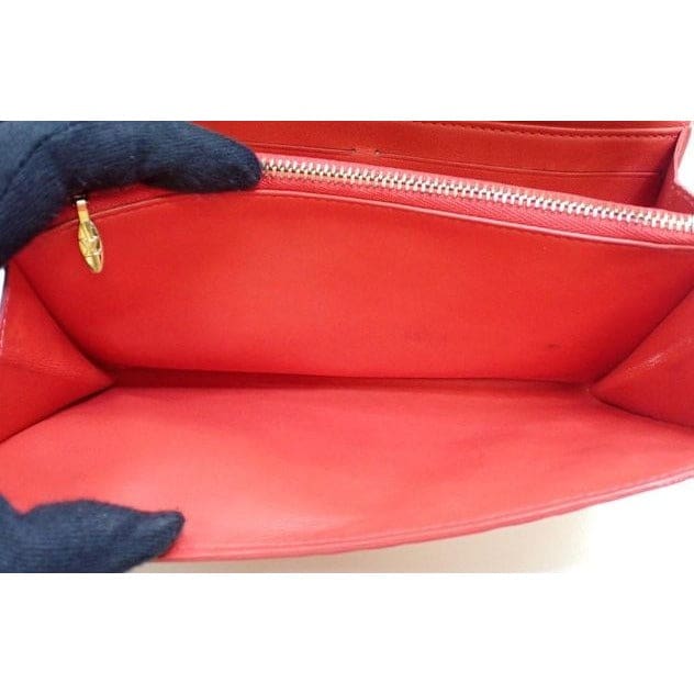 Louis Vuitton Vernis Sarah Wallet Orange/Sunset - orange / patent leather / long wallet
