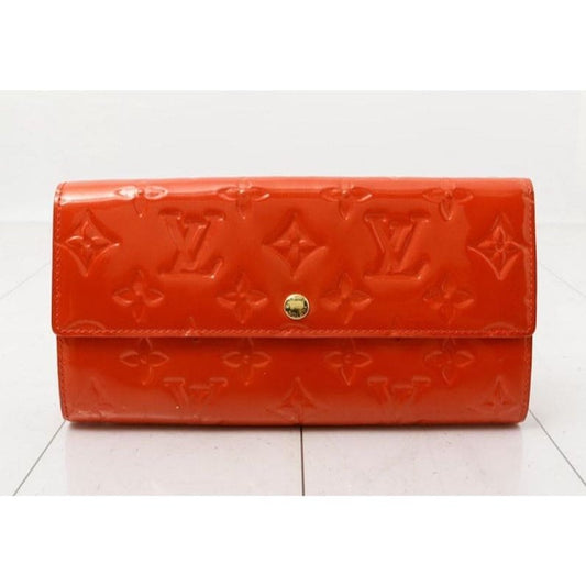 Louis Vuitton Vernis Sarah Wallet Orange/Sunset - orange / patent leather / long wallet
