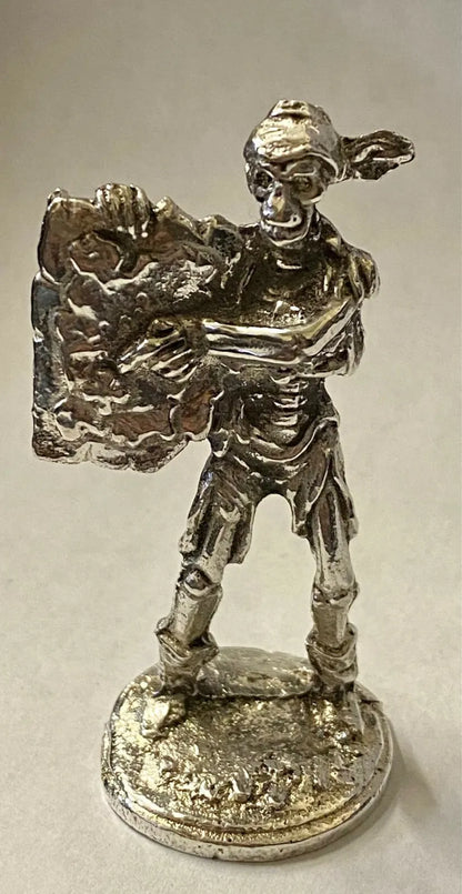 ~1.15 Ozt MK BarZ "X Marks the Spot" Pirate statue .999 fine silver - MK BARZ AND BULLION