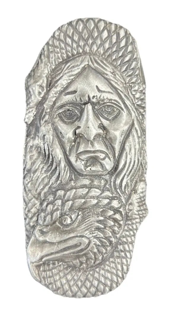 2.52 Ozt. MKBARZ "Eagle Lady" .999 Silver Hand Poured - MK BARZ AND BULLION