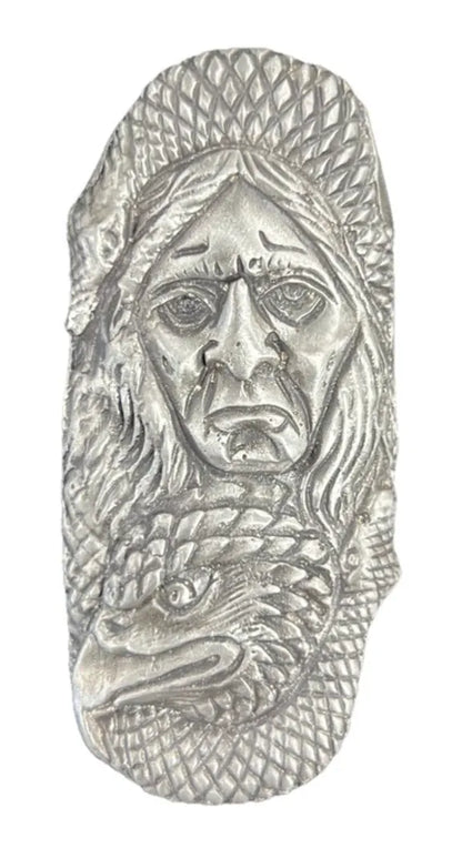 2.52 Ozt. MKBARZ "Eagle Lady" .999 Silver Hand Poured - MK BARZ AND BULLION