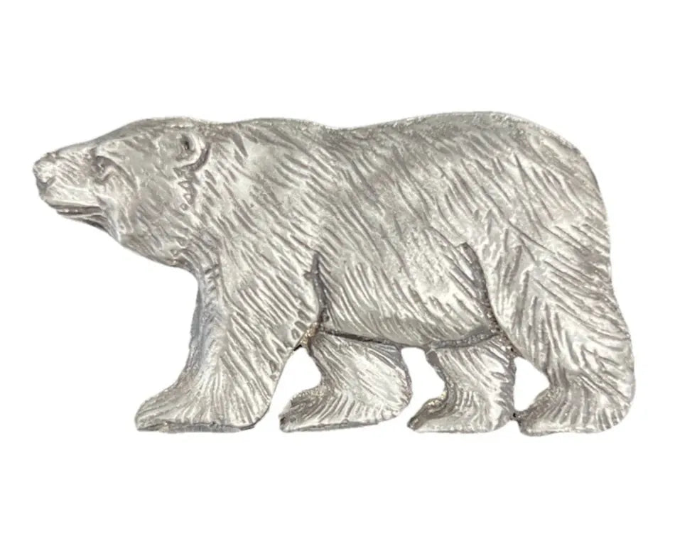 2.3 Ozt. MKBARZ "Bear" .999 Silver Hand Poured - MK BARZ AND BULLION