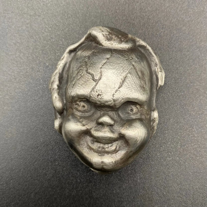6 Troy Oz MK BarZ "Chuckie" 2D Head .999 FS - MK BARZ AND BULLION