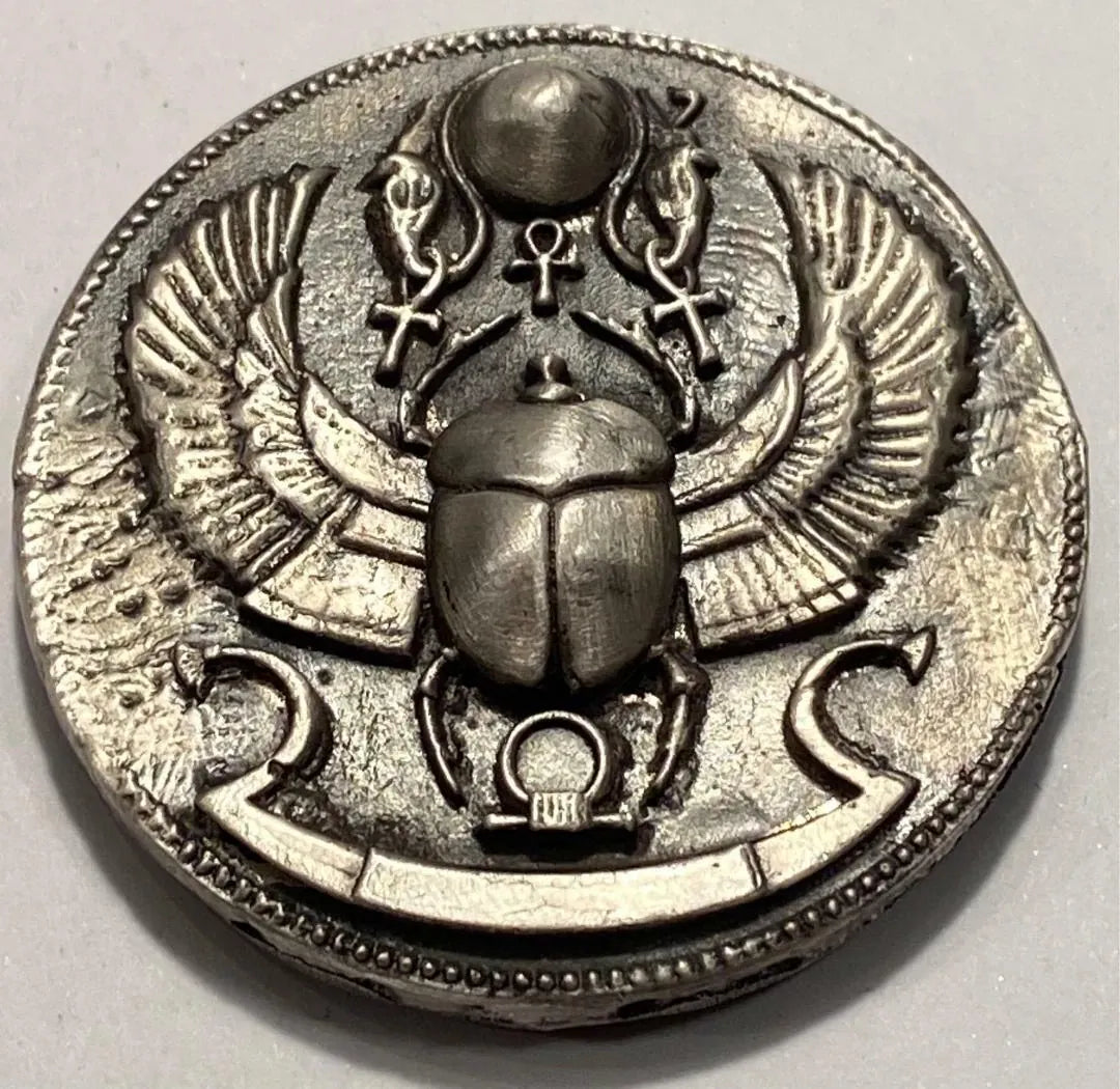 ~3.5 Troy Oz MK BarZ "Big Scarab Beetle!" 3D Stamped Round .999 Fine Silver - MK BARZ AND BULLION