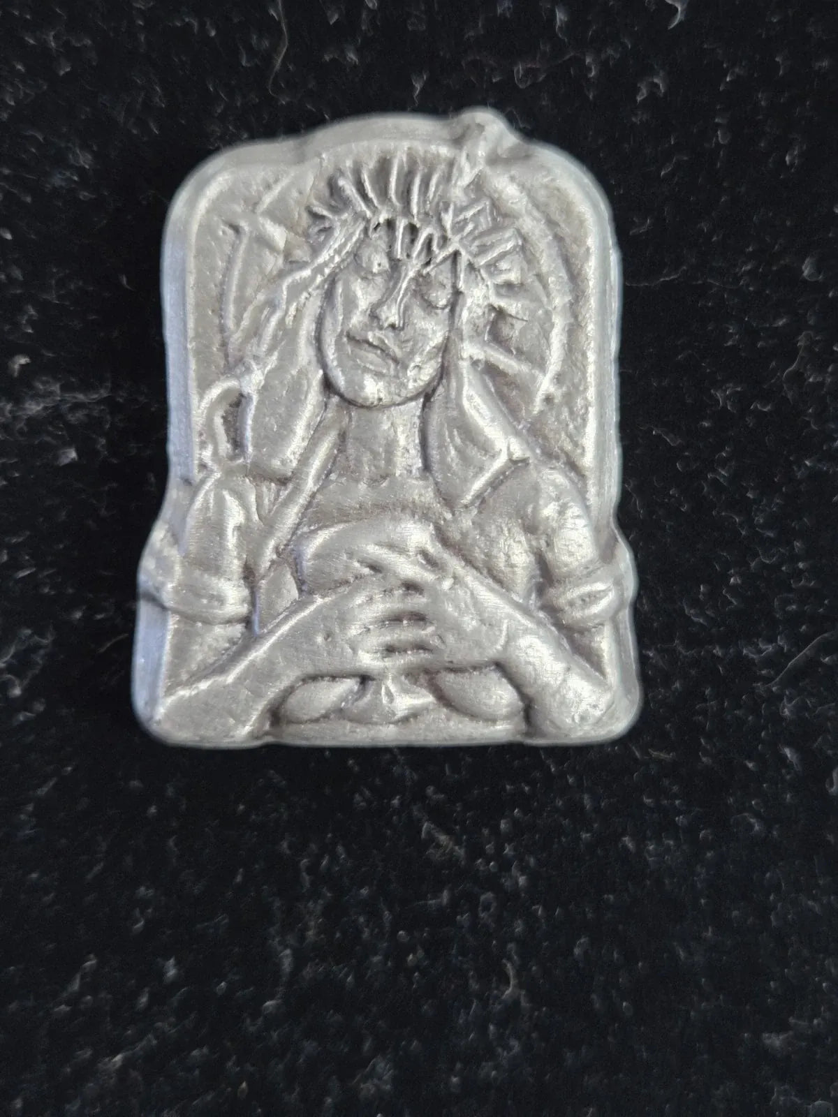 2.5 Troy Oz MK BarZ "Lady of Thorns" Hand Poured .999 FS - MK BARZ AND BULLION