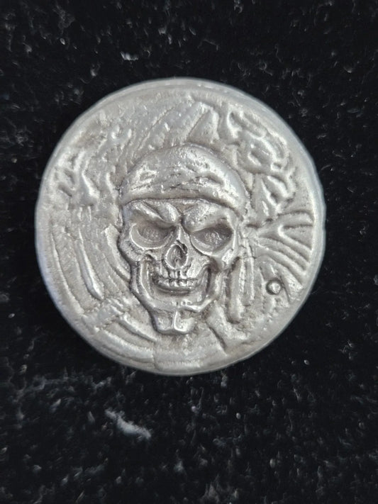 2.5 Troy Oz MK BarZ "Pirate" Hand Poured .999 FS - MK BARZ AND BULLION