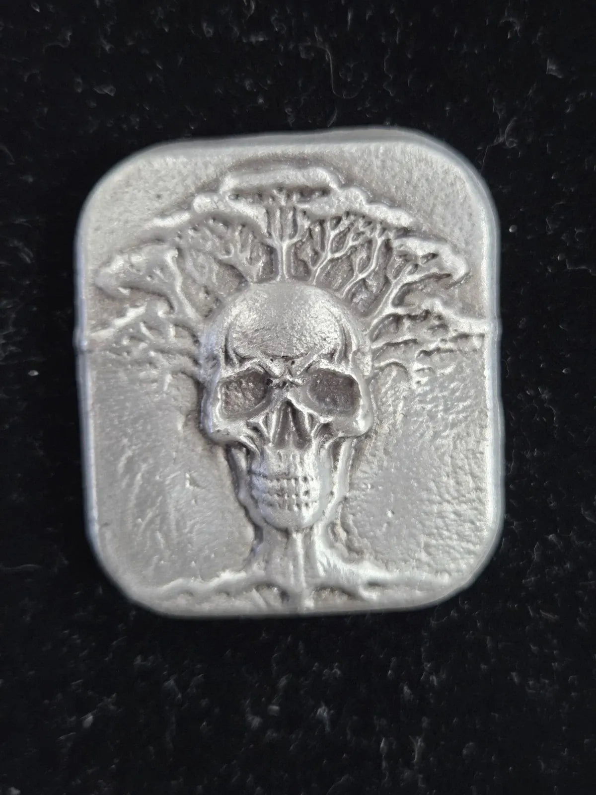 2.5 Troy Oz MK BarZ "Tree of Death" Hand Poured .999 FS - MK BARZ AND BULLION