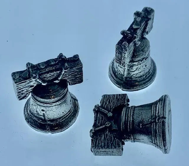 Approx. 2.10 Troy Oz MK BarZ "3D LIBERTY BELL" 2 Part Cast .999 FS - MK BARZ AND BULLION