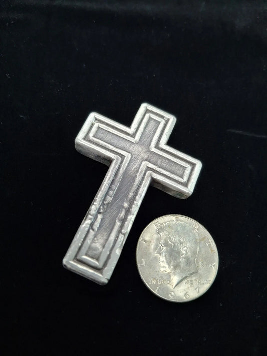 4 Oz MK Barz "Cross" .999 Fine Silver - MK BARZ AND BULLION
