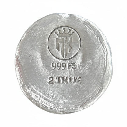 2 Oz MK BarZ "Cross Pocket Token" Bar .999 FS Hand Poured - MK BARZ AND BULLION