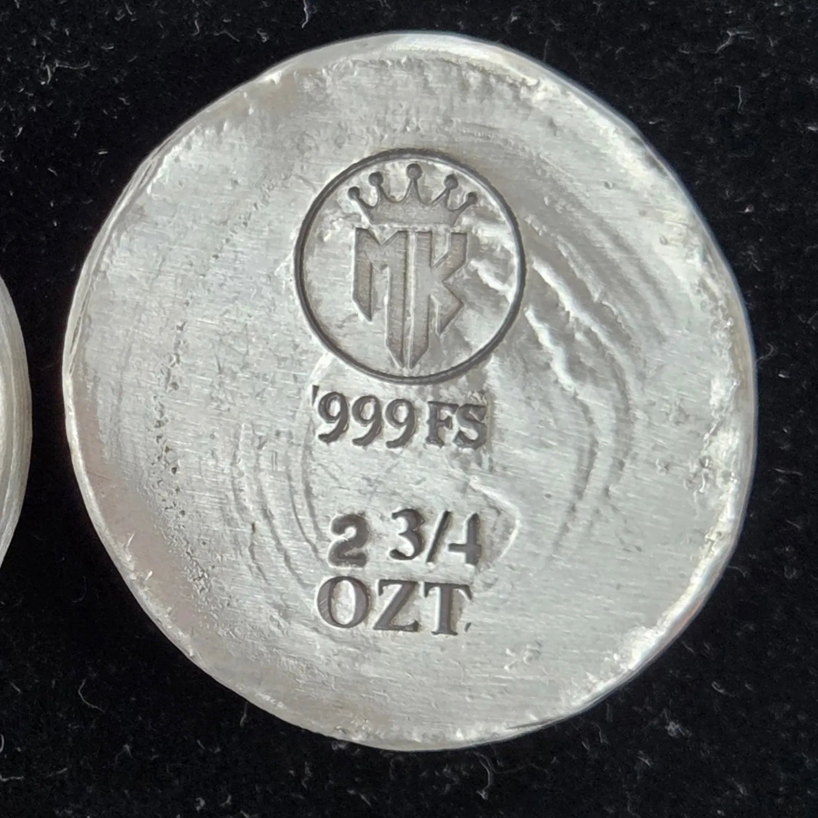 2.75 Troy Oz MK BarZ " Imperial Crest" Hand Poured .999 FS Bar - MK BARZ AND BULLION