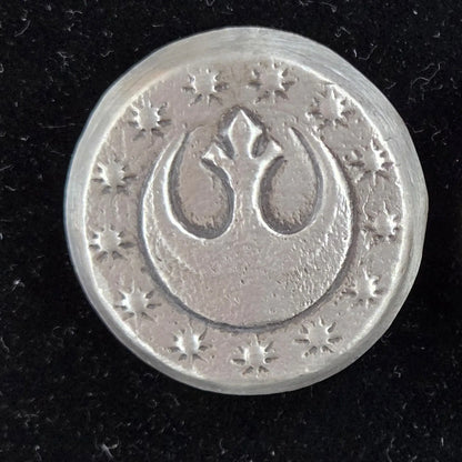 3 Troy Oz MK BarZ "Rebel Alliance Starbird" Stamped Bar .999FS - MK BARZ AND BULLION