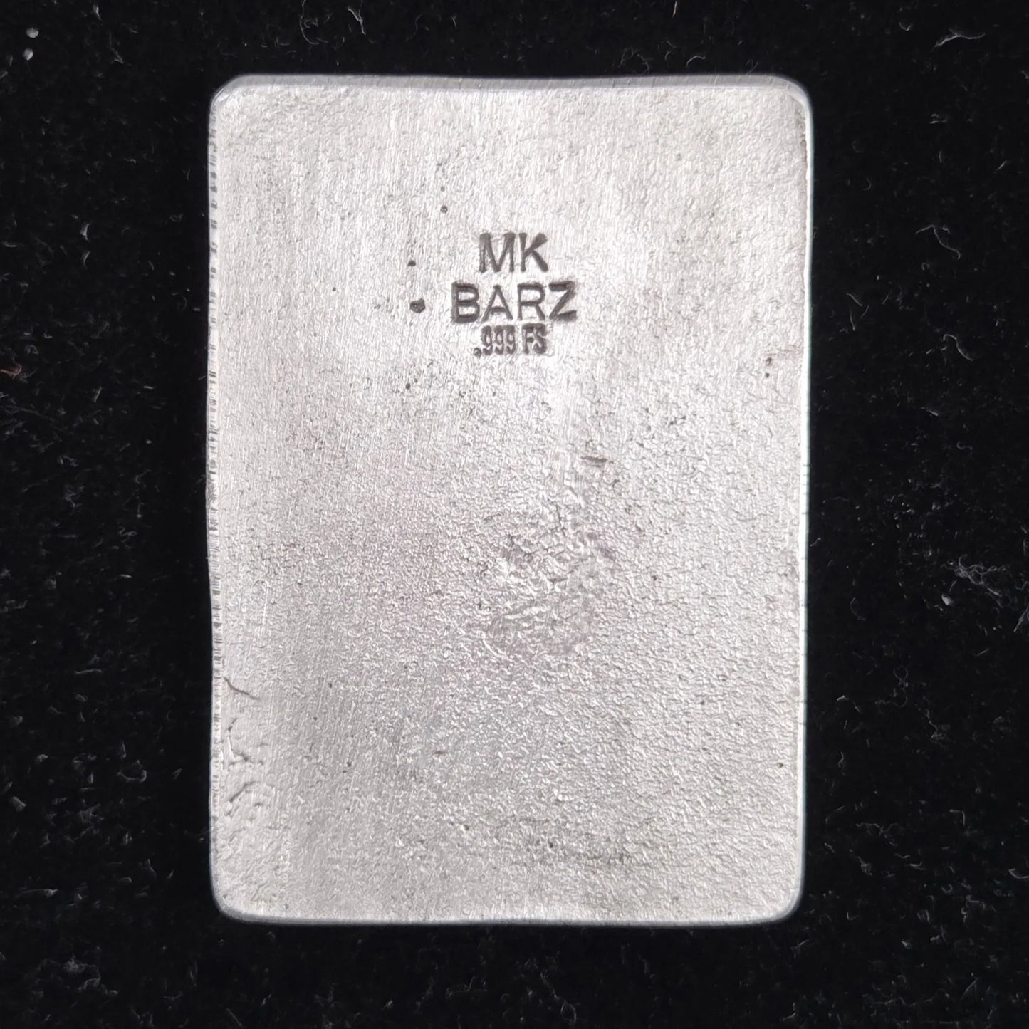 ~1.57 Troy Oz MK BarZ "Imperial Credit" 2D Sand Cast Relief .999 FS - MK BARZ AND BULLION