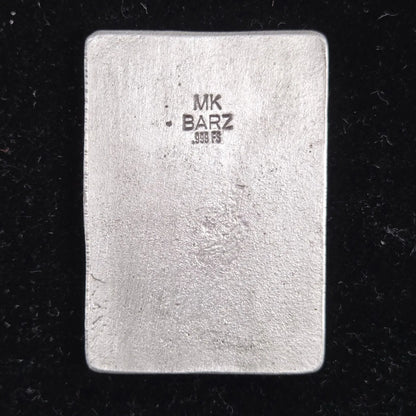 ~1.57 Troy Oz MK BarZ "Imperial Credit" 2D Sand Cast Relief .999 FS - MK BARZ AND BULLION