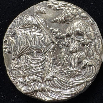 1 ozt MK BARZ "MK's Plunder" Hand Poured .999 FS