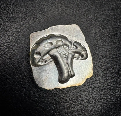 1 ozt MK BarZ "Mushroom" Stamped Square Hand Poured .999 FS - MK BARZ AND BULLION