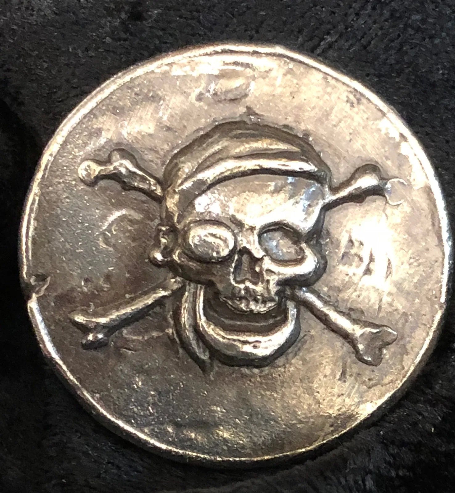 2 Troy Oz. MK BarZ "Blackbeard's Booty!" Hand Poured & Tumbled .999 Fine Silver - MK BARZ AND BULLION
