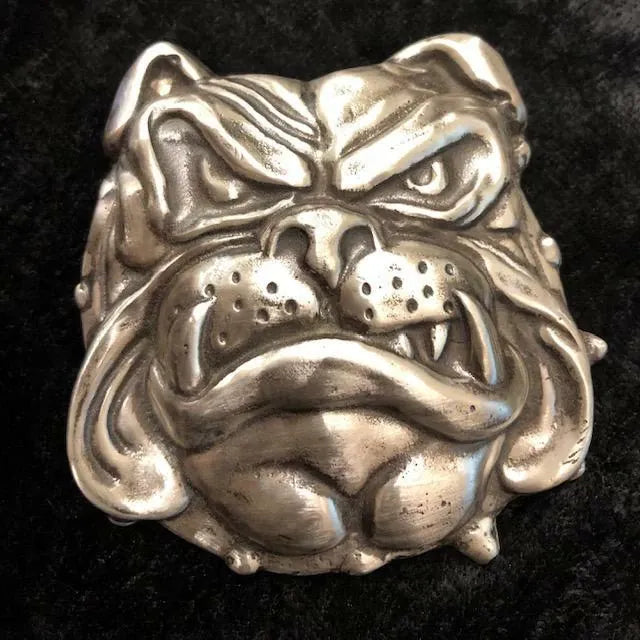 12 Oz MK BarZ "Big Ass Bull Dog" LTD to 500 Bar .999FS - MK BARZ AND BULLION