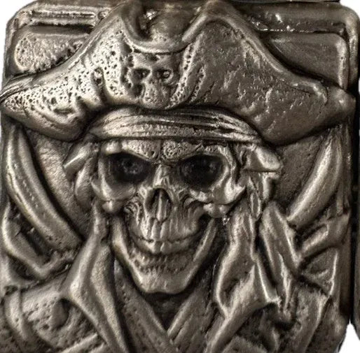 3.5 Oz MK Barz "pirates Entrance" Hand Poured .999 Fine Silver. New Pour - MK BARZ AND BULLION