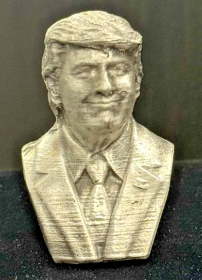 ~5.6 Troy Oz MK BarZ Full 3D Trump Bust Statue .999 FS - MK BARZ AND BULLION