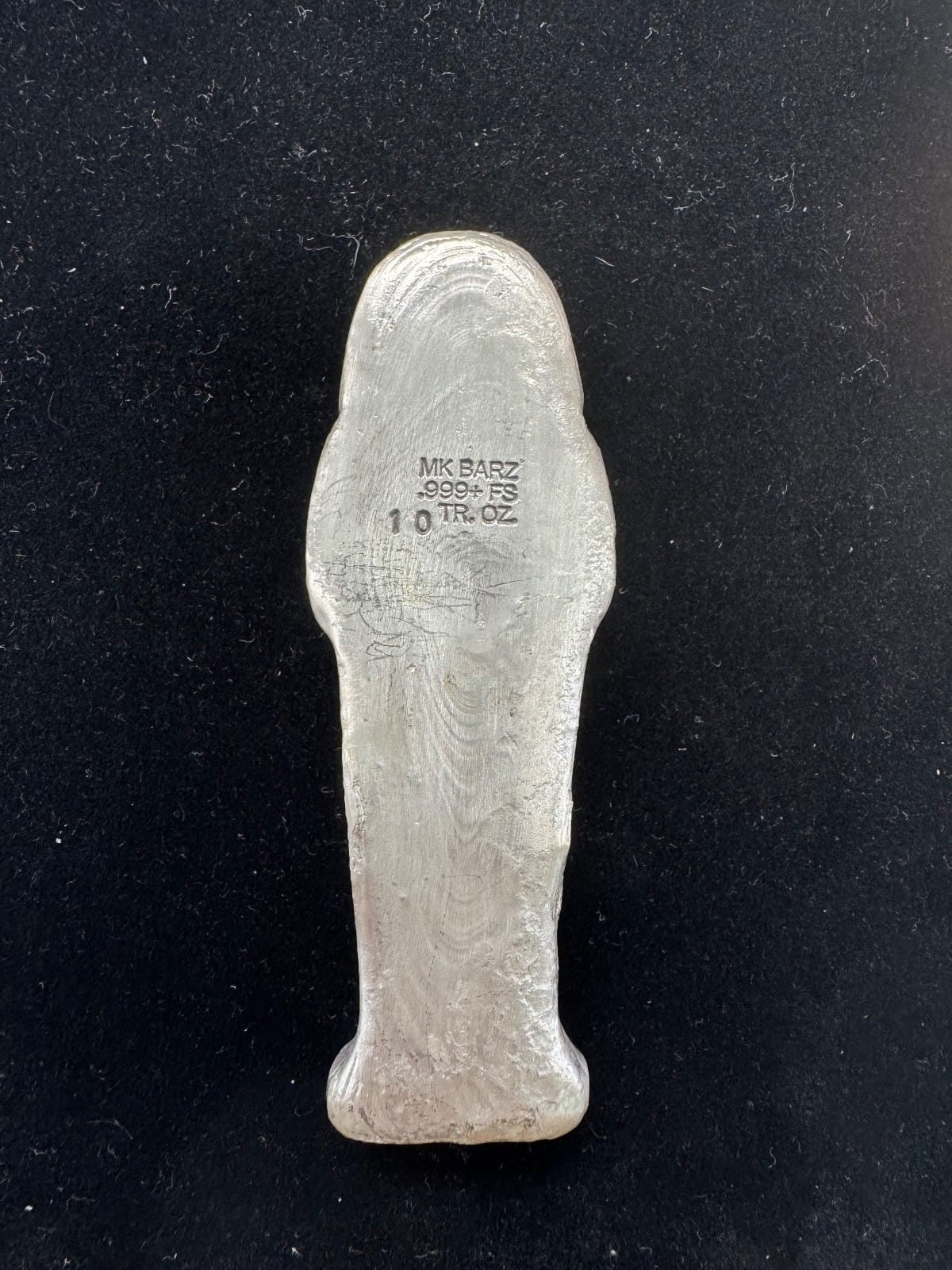 10 oz .999 FS MK Barz "Egyptian Mummy" Hand Poured - MK BARZ AND BULLION