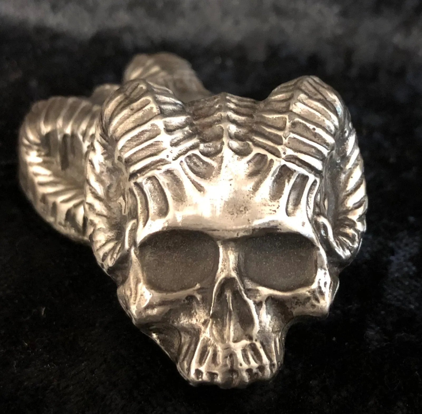 3 Oz MK BarZ Hand Poured "Devil Ram" Skull .999 Bar - MK BARZ AND BULLION