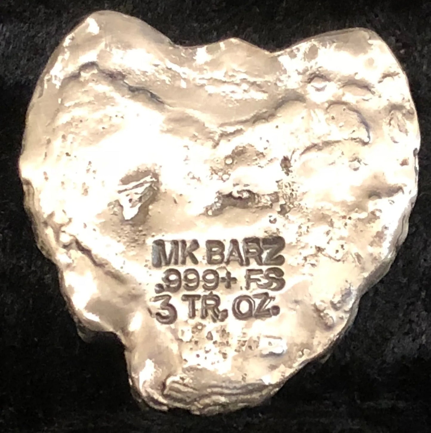 3 Oz MK BarZ Hand Poured "Devil Ram" Skull .999 Bar - MK BARZ AND BULLION