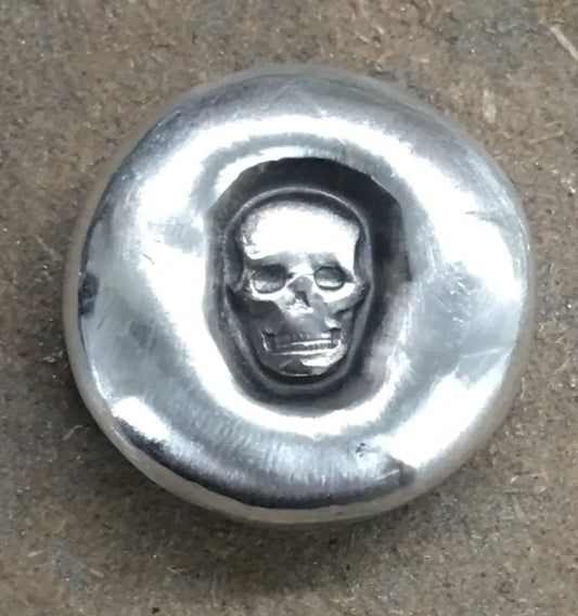 1 Ozt MK BARZ "Skull Rounds" .999 Fine Silver - MK BARZ AND BULLION