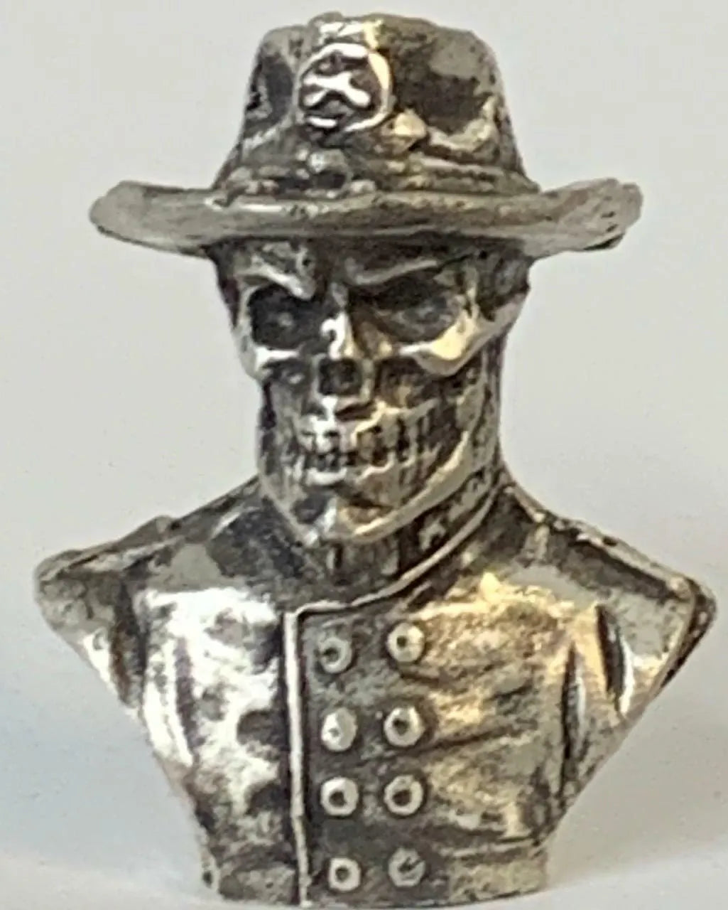 ~3 Ozt MK BarZ "Union Soldier" 3D Skeleton Sand Cast Bust James Shoop .999FS - MK BARZ AND BULLION