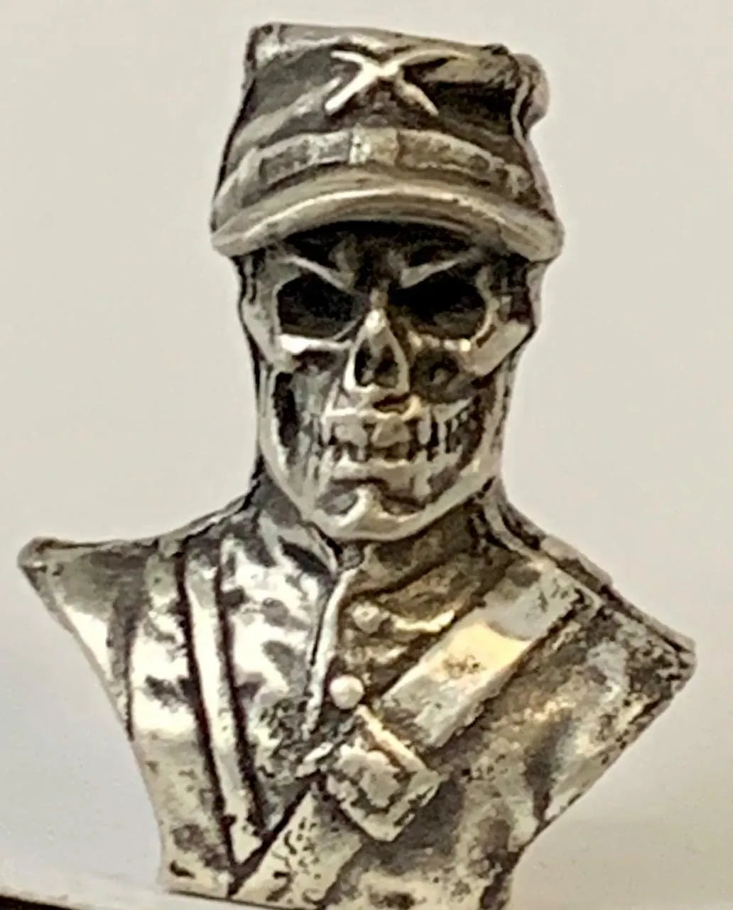 ~3 Ozt MK BarZ "Confederate Soldier" 3D Sand Cast Bust James Shoop .999FS - MK BARZ AND BULLION