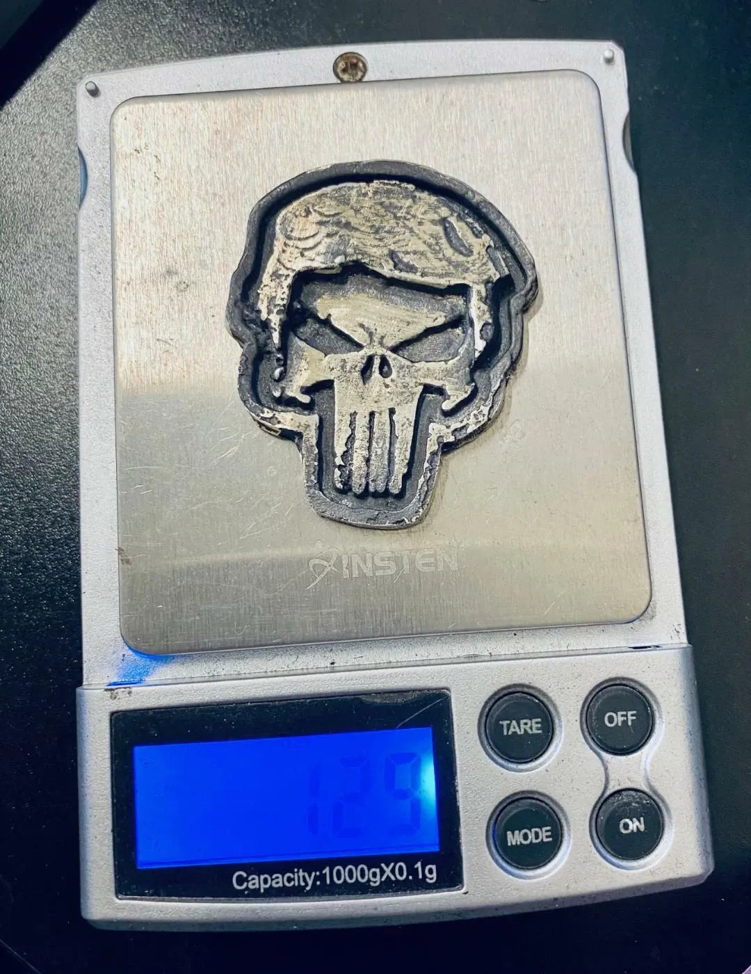 ~1.3 Troy Oz .999 Fine Silver MK BarZ "TRUMP-PUNISHER" Bar - MK BARZ AND BULLION