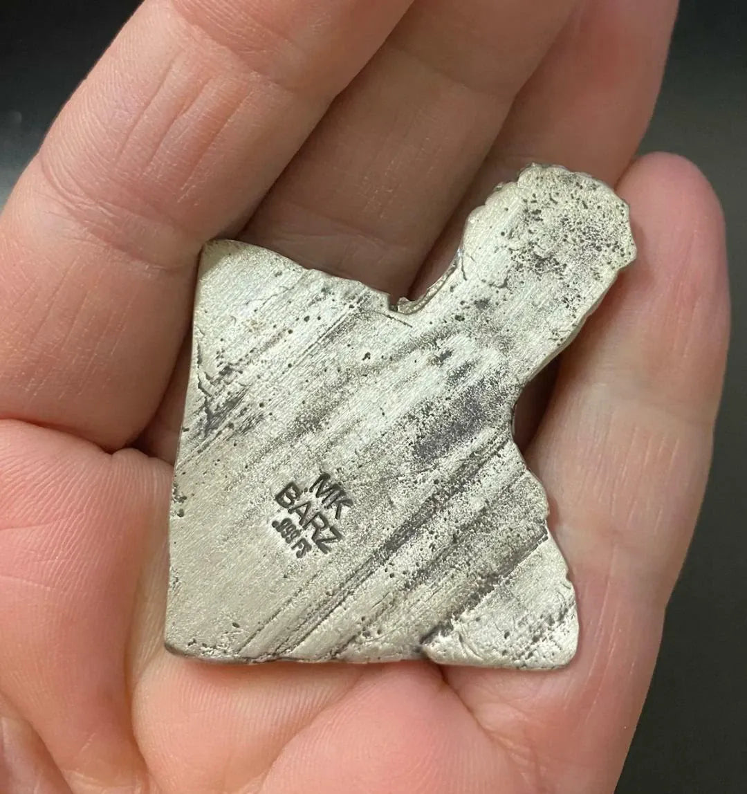 ~2 Ozt MK BarZ "Classic Superman" 2 Part Closed Sand Cast .999 Fine Silver - MK BARZ AND BULLION