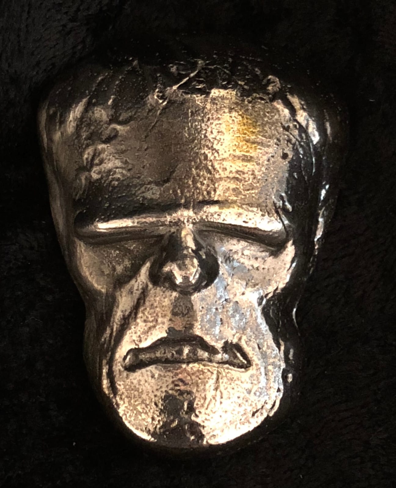 2.75 Troy Oz MK BarZ " Frankenstein" Hand Poured Tumble .999 FS Bar - MK BARZ AND BULLION