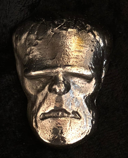 2.75 Troy Oz MK BarZ " Frankenstein" Hand Poured Tumble .999 FS Bar - MK BARZ AND BULLION