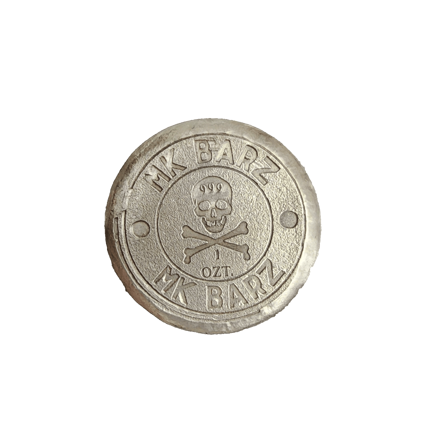 1 Ozt. .999 FS Christ Hand Poured Silver by MKBarz - MK BARZ AND BULLION