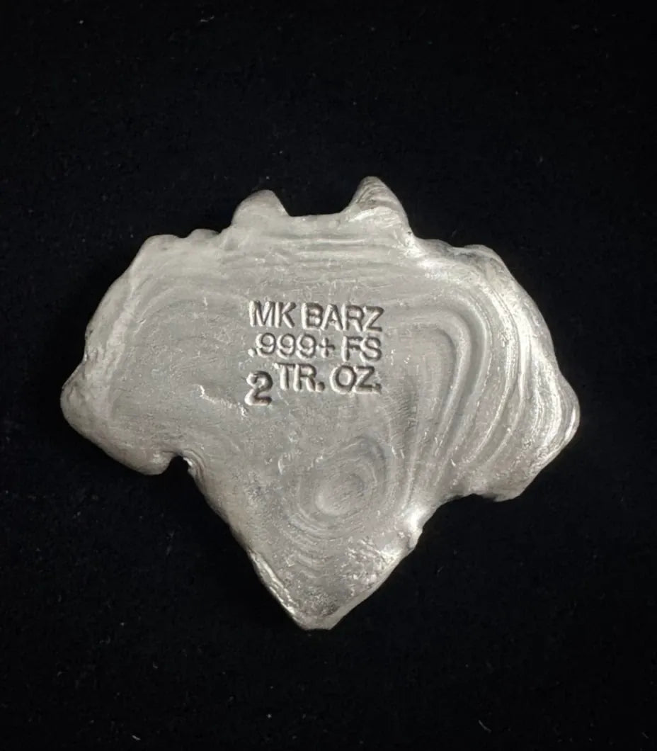 2 ozt. MK BarZ "Wolf Pack" .999 Fine Silver - MK BARZ AND BULLION