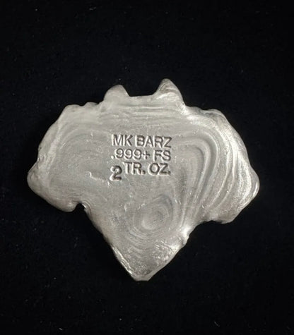 2 ozt. MK BarZ "Wolf Pack" .999 Fine Silver - MK BARZ AND BULLION