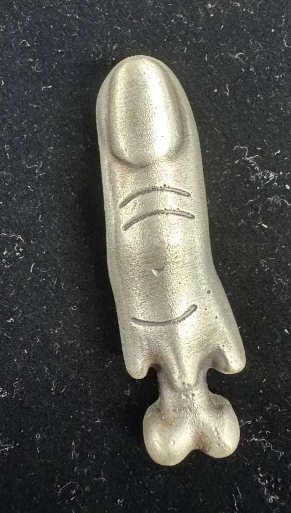 2.25 oz MK Barz "Torn Finger" Hand Poured .999 Fine Silver - MK BARZ AND BULLION