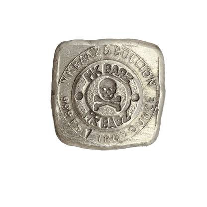 1 Ozt. .999 FS Hieroglyphic Owl Hand Poured Silver by MKBarz - MK BARZ AND BULLION