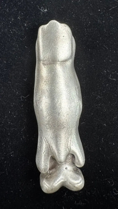 2.5 oz MK Barz "Melting Finger" Hand Poured .999 Fine Silver - MK BARZ AND BULLION