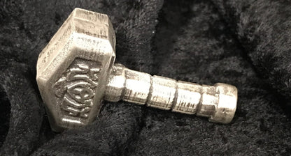 2 ozt MK BarZ "Viking War Hammer" .999 Silver POURED Bar Complete 3D Statue - MK BARZ AND BULLION