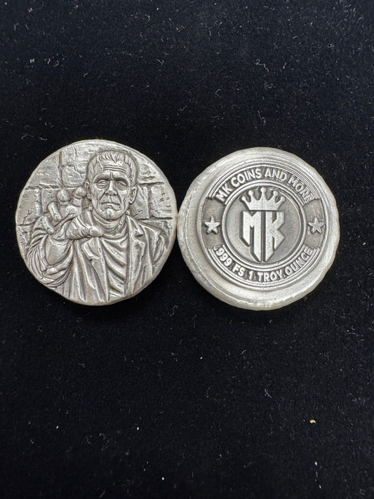 1 ozt MK BARZ "Here's Frankie" Hand Poured .999 FS