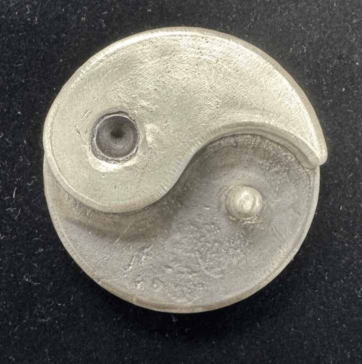 8 oz .999 FS MK Barz "Yin Yang" 3D Sandcast - MK BARZ AND BULLION
