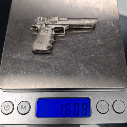 1.608 Ozt. Hand Poured Silver Gun by MKBarz - MK BARZ AND BULLION