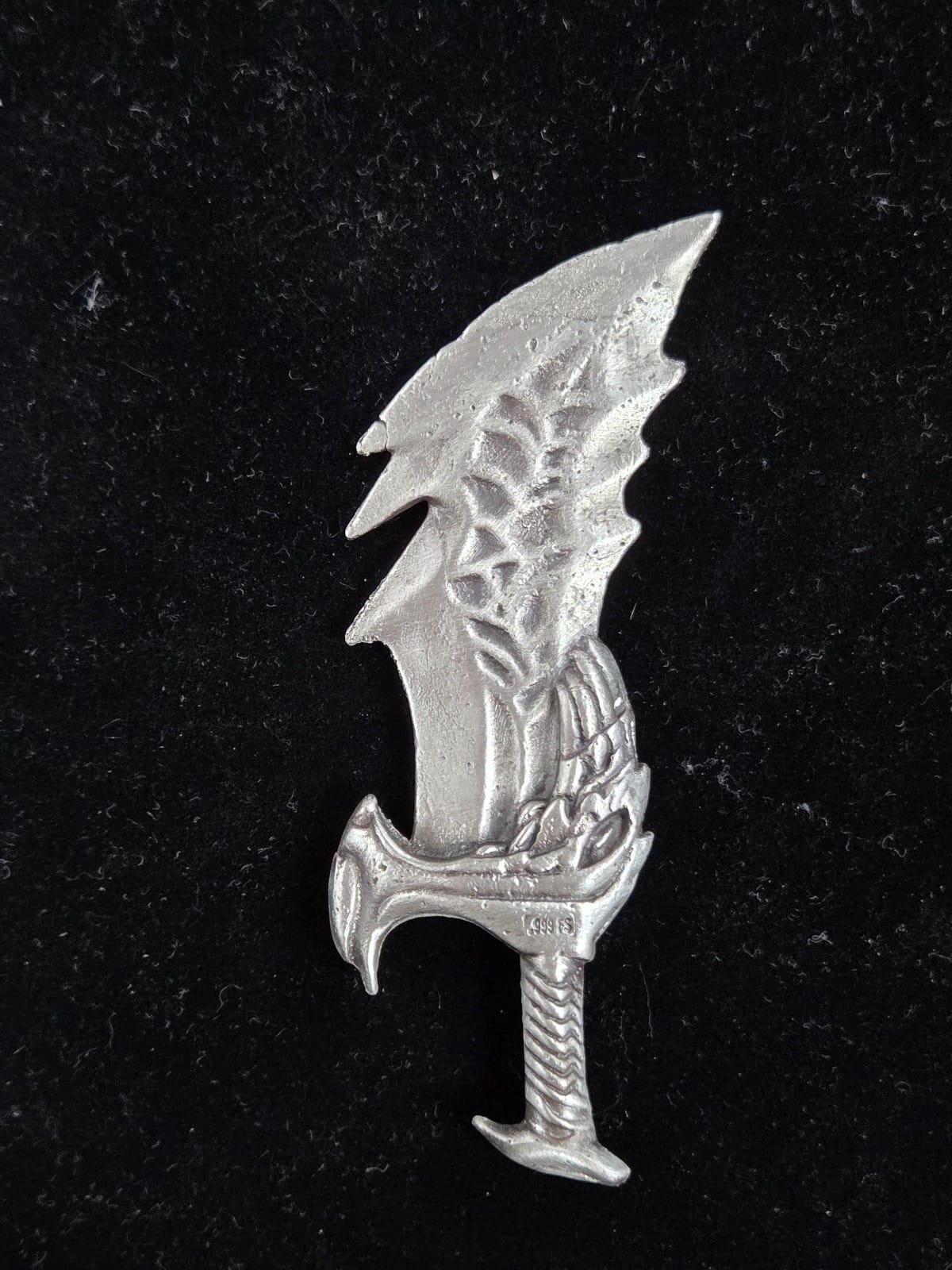 ~1.5 Troy Oz. MK BarZ "Blades of Chaos" Sand Casted Hand Pour .999 FS - MK BARZ AND BULLION