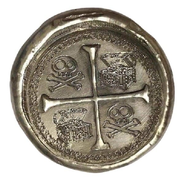 1 Ozt MK BarZ "Anteka Doubloon" -7 Sea's Series Reverse Stamped .999 Fine Silver - MK BARZ AND BULLION