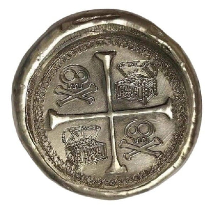 1 Ozt MK BarZ "Anteka Doubloon" -7 Sea's Series Reverse Stamped .999 Fine Silver - MK BARZ AND BULLION